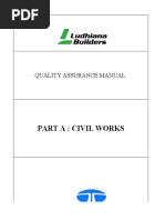 Part A: Civil Works: Quality Assurance Manual