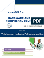 Hardware and Peripheral Devices