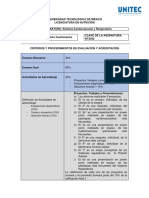 Criterios de Evaluación "Sistema Cardiovascular y Respiratorio" 21-1