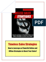 Timeless Sales Strategies: How To Leverage On Powerful Online and Offline Strategies To Boost Your Sales!