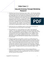 Downloadable Solution Manual For Essentials of Marketing Research A Hands On Orientation 1st Edition MaVideo Case 1.1 Burke 1