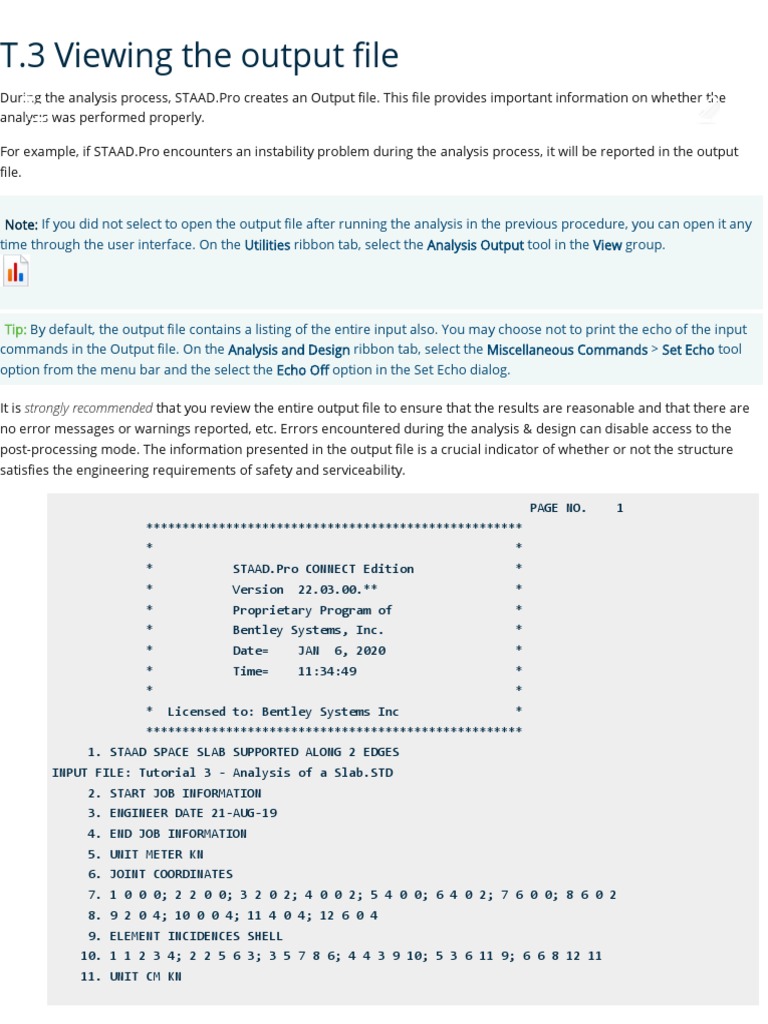 T.3 Viewing The Output File | PDF | Input/Output | Software