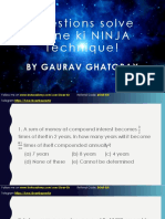 Questions solve karne ki NINJA Technique! Compound Interest