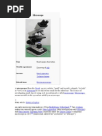 Microscope: Greek Instrument Microscopy Microscopic