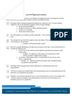 Your PMP Application Checklist: Example: CRM Implementation Project