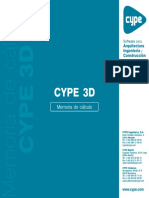 CYPE 3D - Memoria de Cálculo