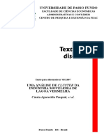 Uma Análise de Cluster Da Indústria Moveleira de Lagoa Vermelha