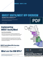 INVEST South/West RFP Overview 8/11/20