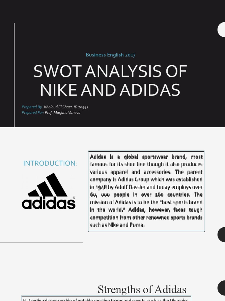Swot Analysis of Nike and Business English 2017 | PDF | |