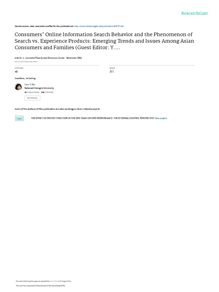 Asian Consumers' Online Search Trends | PDF | Multicollinearity | Internet