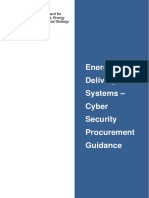 Energy Delivery Systems Cyber Security Procurement Guidance