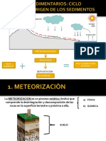 PROCESOS SEDIMENTARIOS Meteorización y Transporte PDF