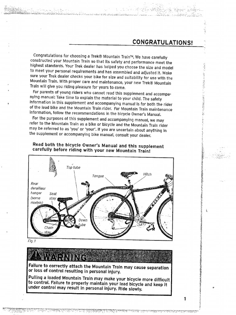trek bicycle repair manual Trek Mountain Trial Pedal Trailer Manual MT201 | PDF | Trailer (Vehicle)