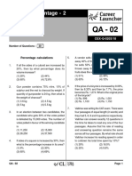 QA-02 - 2 - Calculations, SICI With Solutions