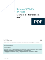 Sistema Sysmex Ca1500 Manual de Referencias PDF