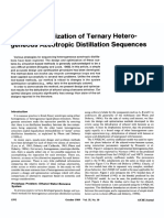 Design/Optimization of Ternary Hetero-Geneous Azeotropic Distillation Sequences
