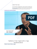 Optimize Your Approach To App Modernization: Free Your Apps. Control Your Ops