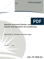 Discrete Fractional Sobolev Norms For Domain Decomposition Preconditioning