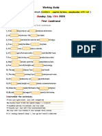 First Conditional Lesson Guide