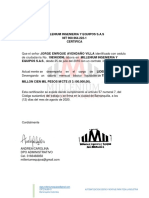 CERTIFICADO LABORAL Millenium