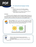 Lesson 2: The Context of Second Language Teaching