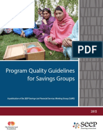 Program Quality Guidelines For Savings Groups
