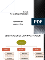 Tema 2. Tipos de Investigacion PDF