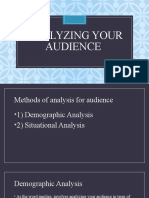 Analyzing Your Audience