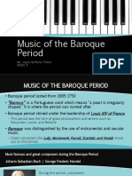 Music of The Baroque Period
