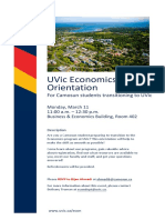 2019 UVIC Orientation Poster