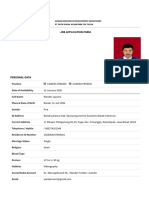 Job Application Form: Human Resources Development Department Pt. Duta Visual Nusantara Tivi Tujuh