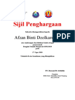 Sijil Penghargaan 1