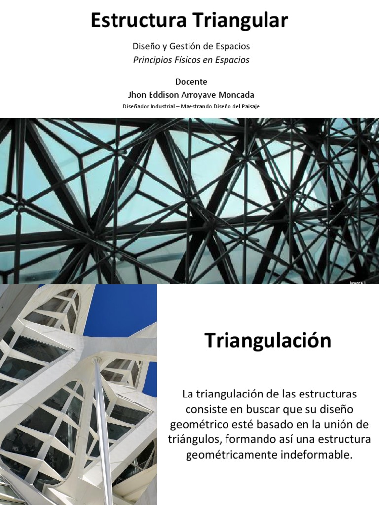 Estructuras Trianguladas en Diseño | PDF | Rigidez | Braguero