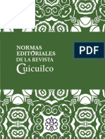 Normas Editoriales de La Revista Cuicuilco PDF