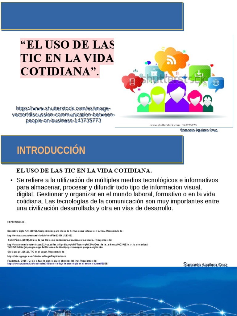 EL USO DE LAS TIC EN LA VIDA COTIDIANA - Odp | PDF | Tecnología de ...