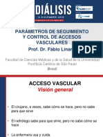 Parámetros de Seguimiento y Control de Accesos Vasculares