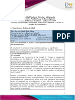 Guía de Actividades y Rúbrica de Evaluación - Unidad 1 - Paso 1 - Origen de La Didáctica