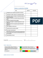 Resistance To Plastic Flow Checklist: Project