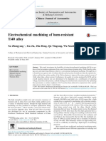 Electrochemical Machining of Burn-Resistant Ti40 Alloy