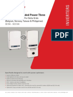 Solaredge Extended Power Three Phase Inverters: For Delta Grids (Belgium, Norway, Taiwan & Philippines)