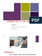 Intro To Phoropter PDF