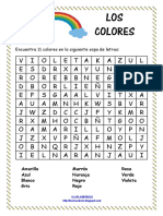 Sopa de Letras Colores PDF