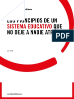 Los Principios de Un Sistema Educatico Que No Deje A Nadie Atras PDF