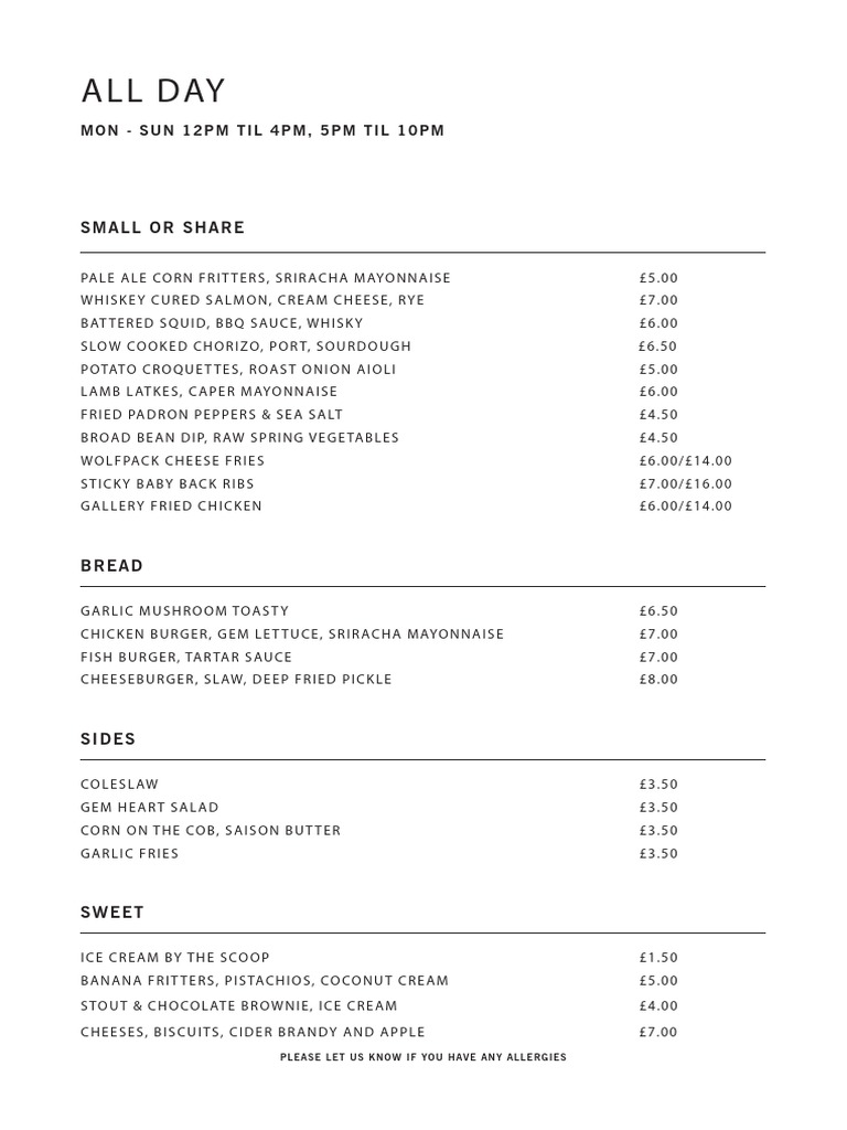 Menu Highlights: Small Plates & Burgers | PDF | European Cuisine ...