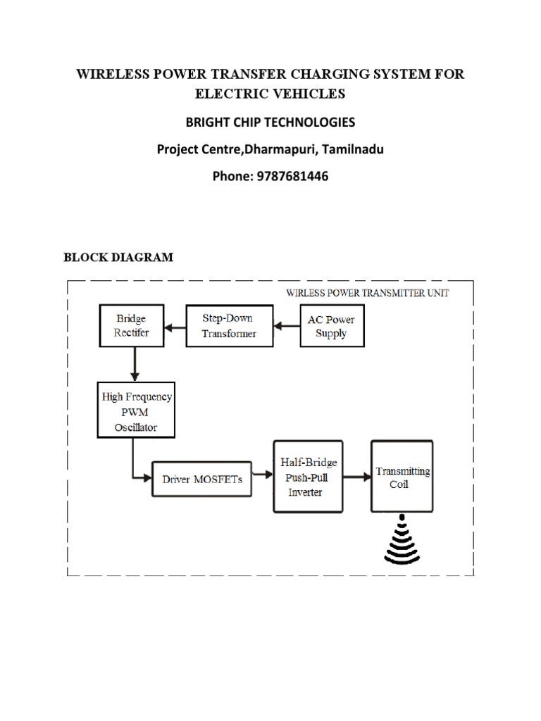 Wireless Power Transfer Charging System For Electric Vehicles | PDF ...