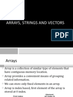 Arrays, Strings and Vectors Explained