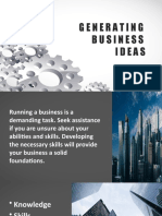 Generating Business Ideas