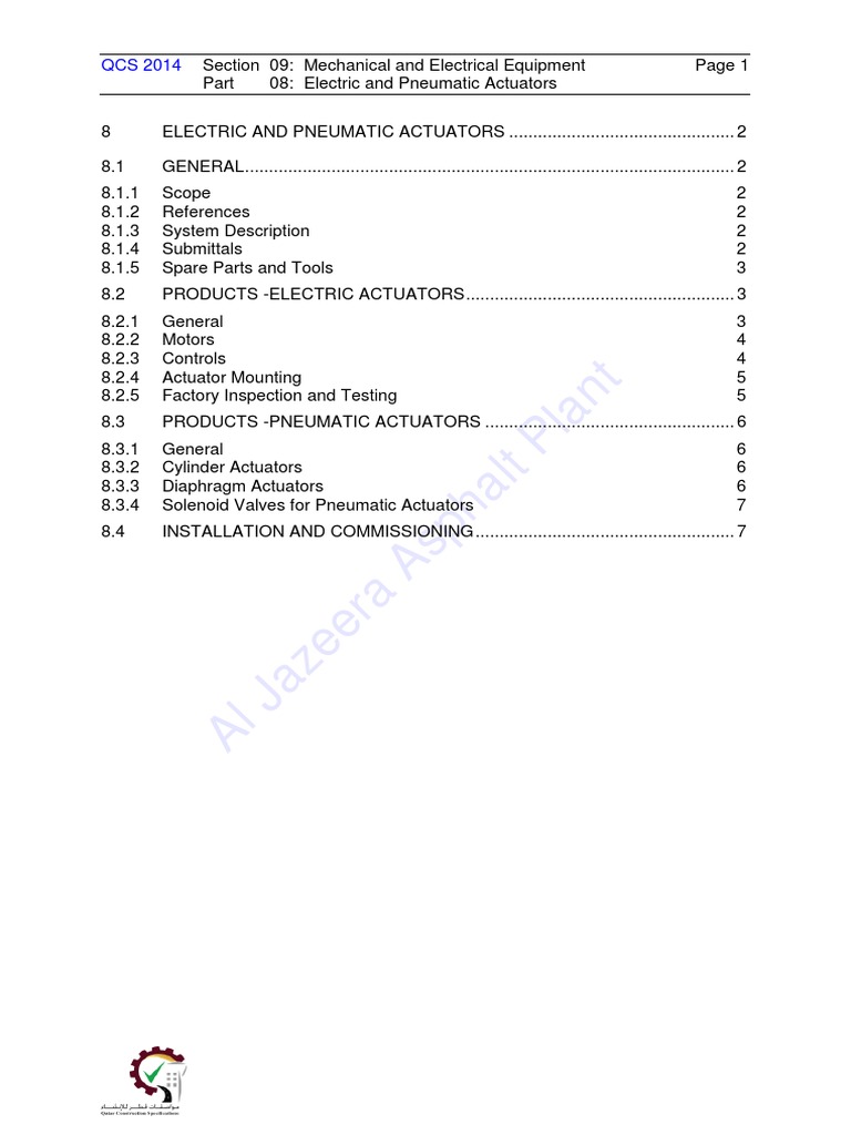 Electric and Pneumatic Actuator Overview | PDF | Actuator | Switch
