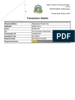 Transaction Details: Payment Motive Amount From To Transaction ID Academic Year Payment Date Payment Channel