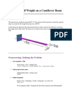 ANSYS Tutorials For MTECH Students